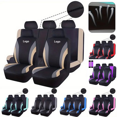 Universal Airbag Compatible Waterproof Car Seat Covers Set