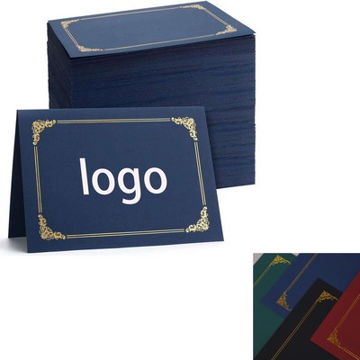 Gold Foil Certificate Cover Holders