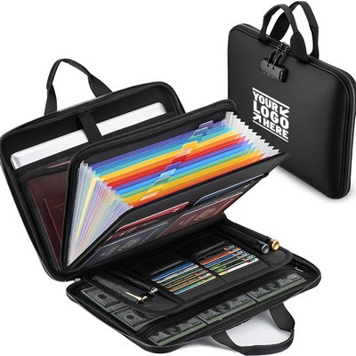 Fireproof Waterproof Document Organizer Bag With Code Lock