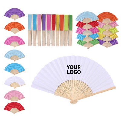 Custom Bamboo Handheld Folding Fan