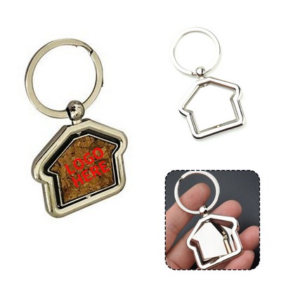 Cork Spinner Keyring House