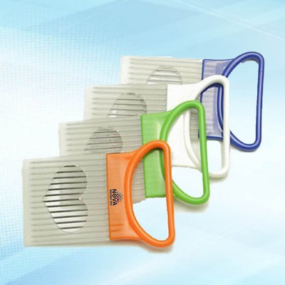 Food Cutting Holder and Fork for Convenient and Safe Food Prep with Built-In Fork Tool