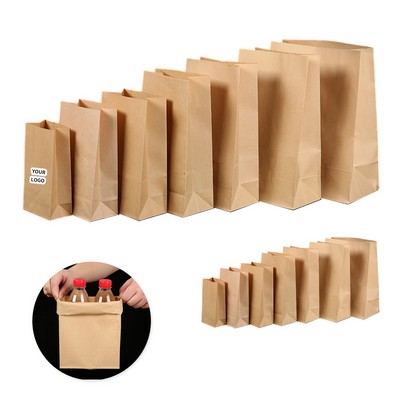 Recycled Kraft Paper Food Lunch Bag