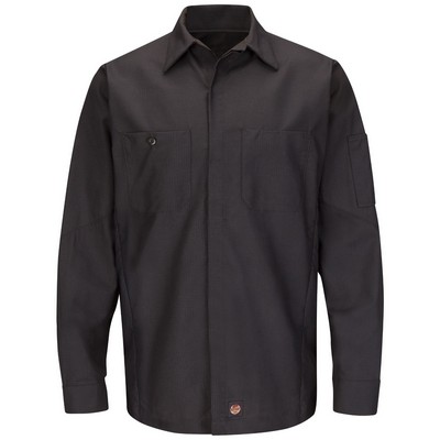 Red Kap® SY10-SOLID Men's Long Sleeve Solid Crew Shirt