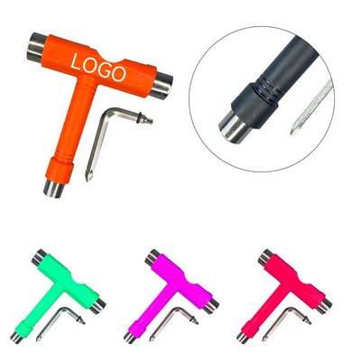 T Shape Skateboard Wrench Screwdriver