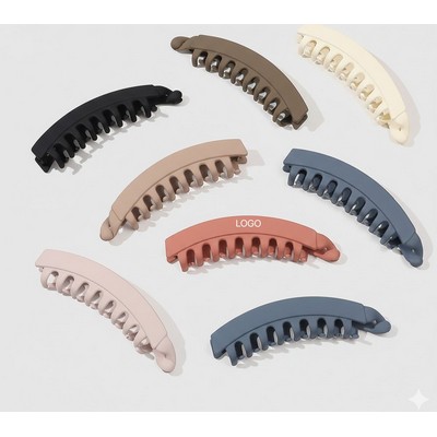 Premium Matte PC Banana Clip Vertical High-Ponytail Stabilizer Frosted Non-Slip Shark Clip
