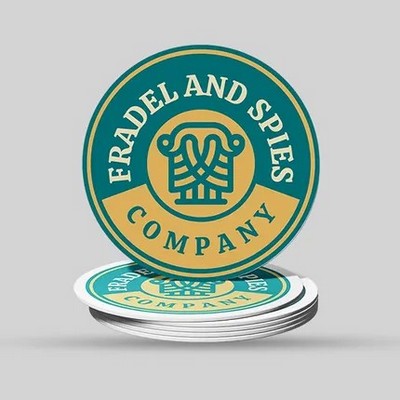 Custom Round Paper Coaster - 4.5" Dia x 60 pt Thickness