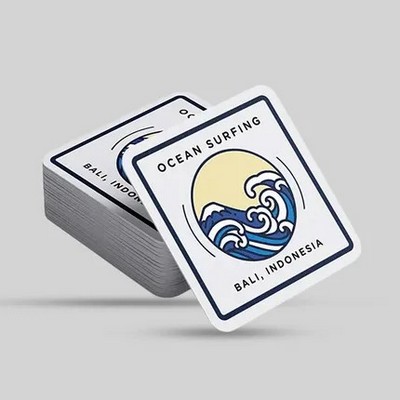 Custom Square Pulpboard Coaster - 4.5" x 40 pt Debossed