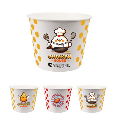150Oz Large Fried Chicken Popcorn Bucket Snack Tub