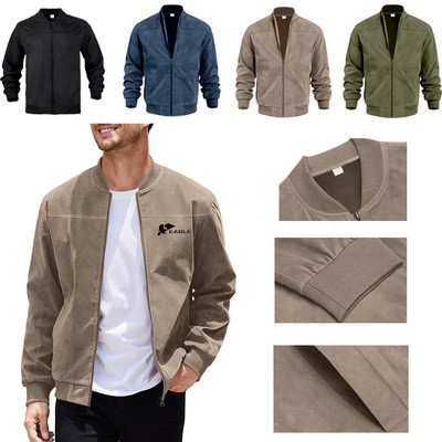 Men's Auburn Zip-Front Flight Coat
