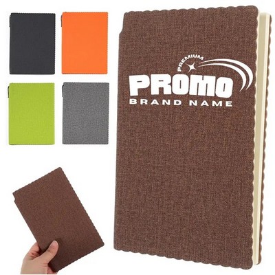 A5 PU Leather Notebook with Front Pocket & Pen Holder