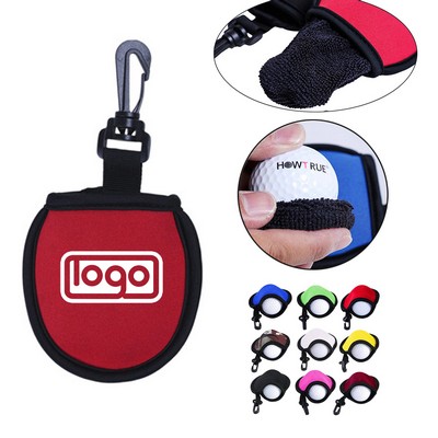 Portable Golf Ball Washer Cleaner Bag