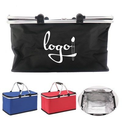 Foldable Handheld Picnic Basket