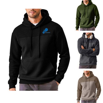 Men's Premium Waffle-Knit Hoodie