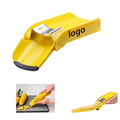 Fast Corn Cob Peeler with Stainless Steel Blades (ABS Body, Splash-Control Design)