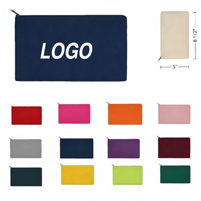 Zipper Closure Makeup Pouch