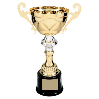 Metal Cup with Handles Trophy on Plastic Base - ACU09