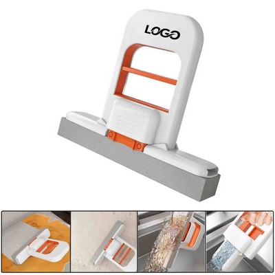 Mini Foldable Desktop Mop Handheld Self-Squeezing Sponge