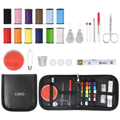 Multi-Functional Home & Travel Sewing Kit Portable Sewing Box Set with Thread, Needles & Accessories