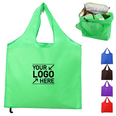 Foldable Polyester Reusable Grocery Tote