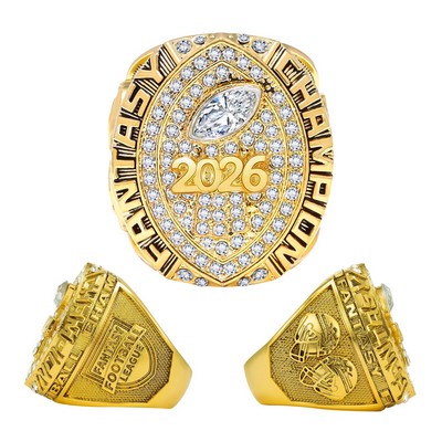 Custom Champion Ring with Bling Gemstone