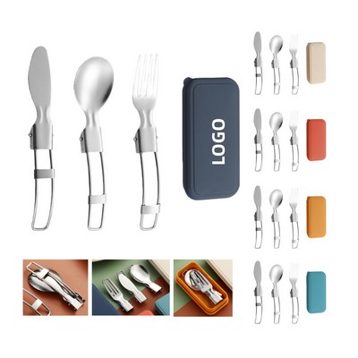 Foldable Knife Fork Spoon Set