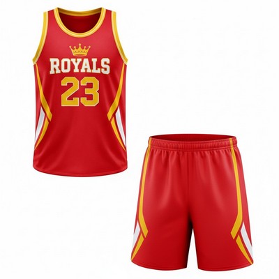 Custom Sublimated Basketball Uniform - 180 GSM Mock Mesh