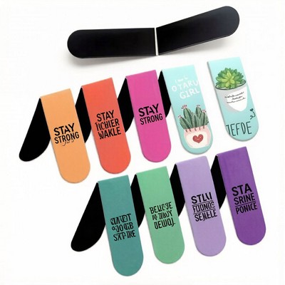 Foldable Paper Clip Magnetic Bookmark