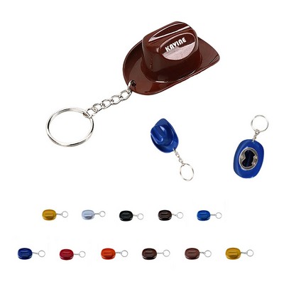 ABS Quality Cowboy Hat Bottle Opener Keychain