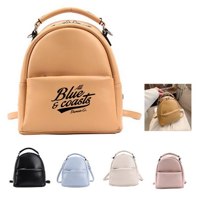 Waterproof PU Mini Backpack