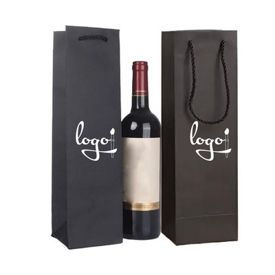 Wine Single Bottle Tote Bag