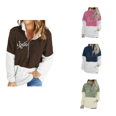 Women's Cozy Sherpa Fleece Sweatshirt