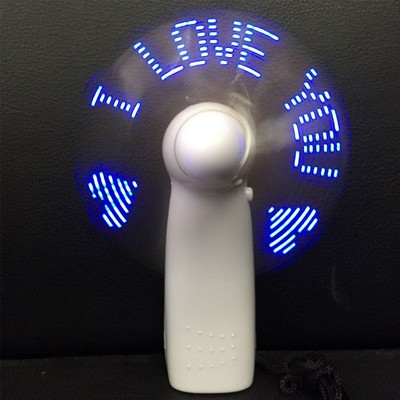 LED Message Display Handheld Fan