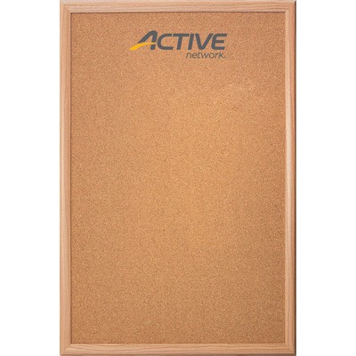 Solid Maple Wood Framed Natural Corkboard (12"x18")