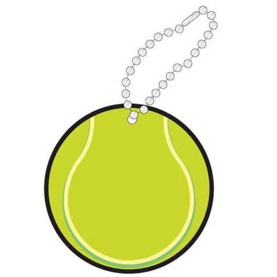 Tennis Ball Promotional Key Chain w/ Black Back (12 Square Inch)