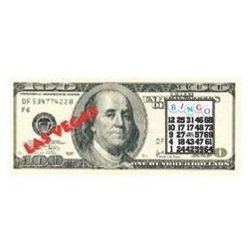 Las Vegas Bingo $100 Bill Mighty Mini Magnet