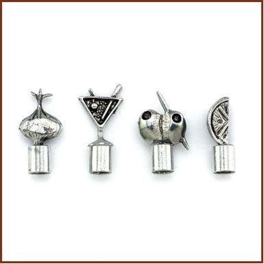 3" Stainless Steel Cocktail Pick W/ 3/4" Topper