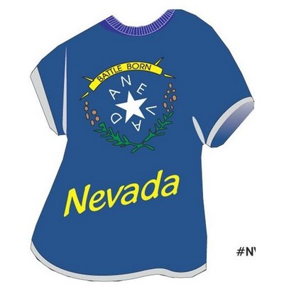 Nevada Battle Born T-Shirt Acrylic Coaster w/Felt Back