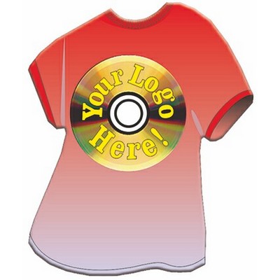 CD T-Shirt Acrylic Coaster w/Felt Back