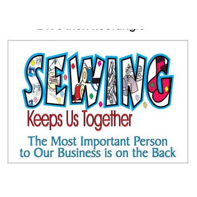 Sewing Slogan Photo Hand Mirror (2"x3")