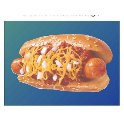 Chili Cheese Dog Metal Photo Magnet (2 1/2"x3 1/2")