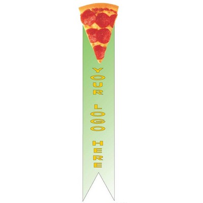 Pizza Slice Bookmark w/ Black Back