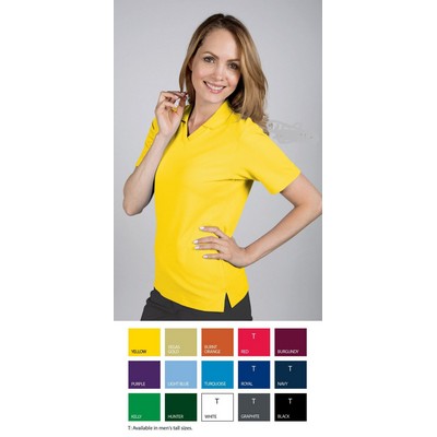 Ladies' Wicking V-Neck Polo