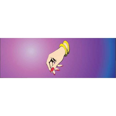 Manicured Hand Panoramic Metal Photo Magnet