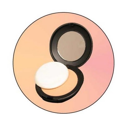 Compact Round Metal Photo Magnet (2 1/2")