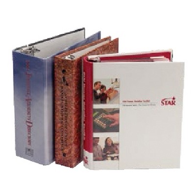 Small Turned Edged Binder w/ 2" Capacity (8-1/2" x 5-1/2" Sheet Size)