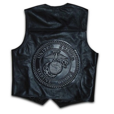 Embossed Leather Vest