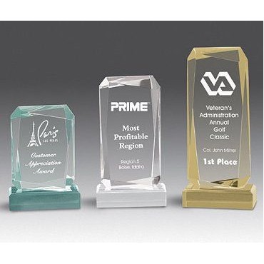 Facet Rectangle Award - Medium (5"x9.25")