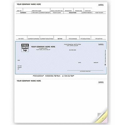 Laser Payroll Checks - 1 Part