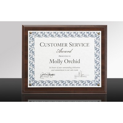 ACHIEVE: Simulated Walnut Framed Certificate Wall Frame
